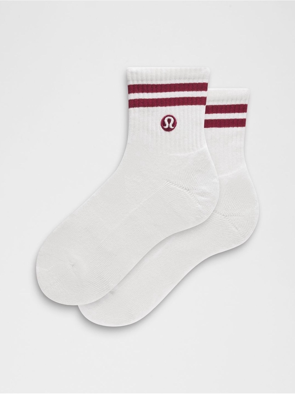 NWT Lululemon Daily Essential Quarter Crew Socks sz Small in Rockwood/White